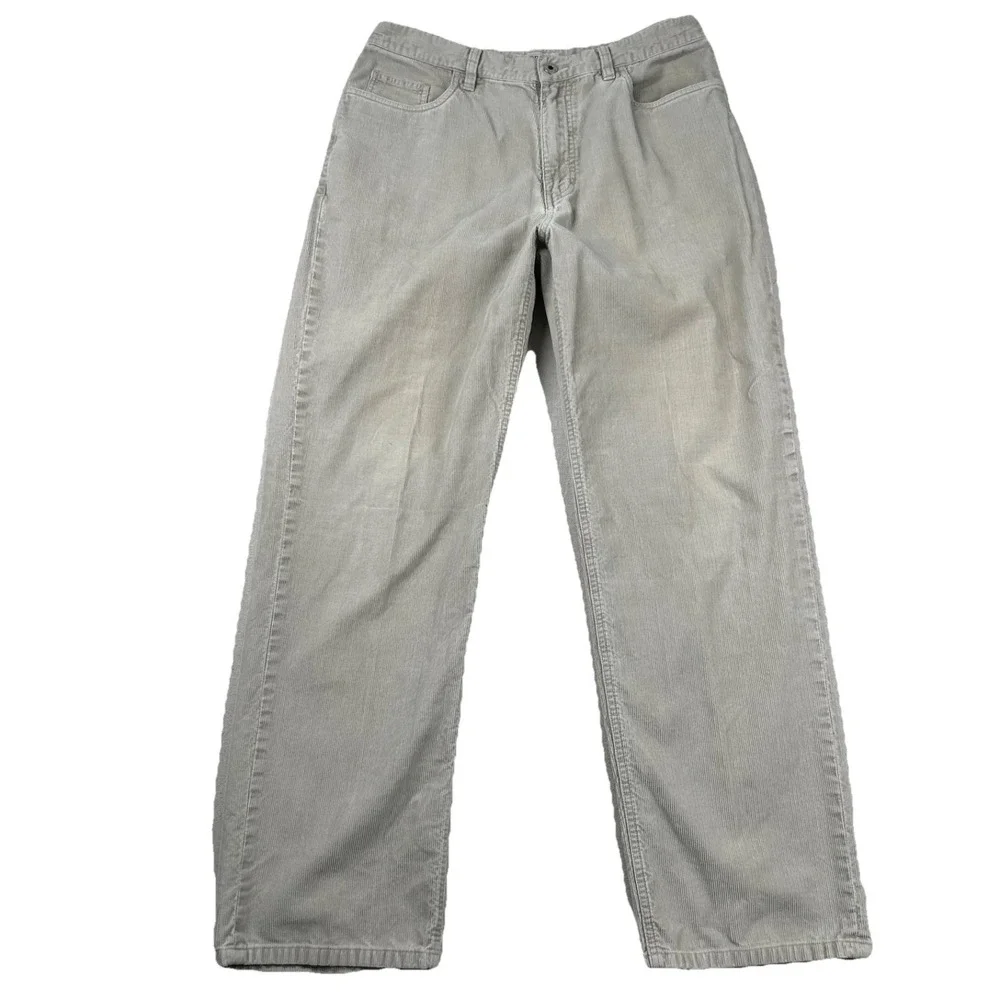 Vintage J. Crew Corduroy Pants Mens 33x32 (fits 31x30) Tan Beige Preppy Y2K